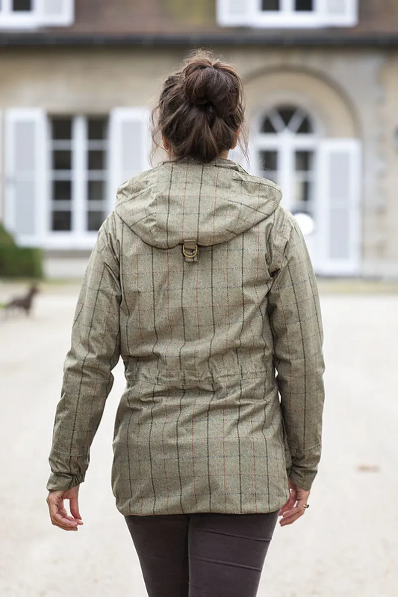 Baleno Pembroke Ladies Waterproof Jacket Khaki Tweed-3